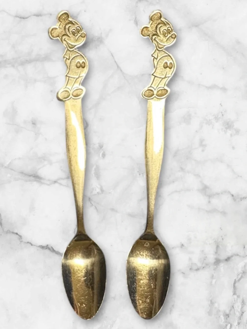 Walt Disney Productions Mickey Long Stainless Steel Child's Spoon By Bonny Japan